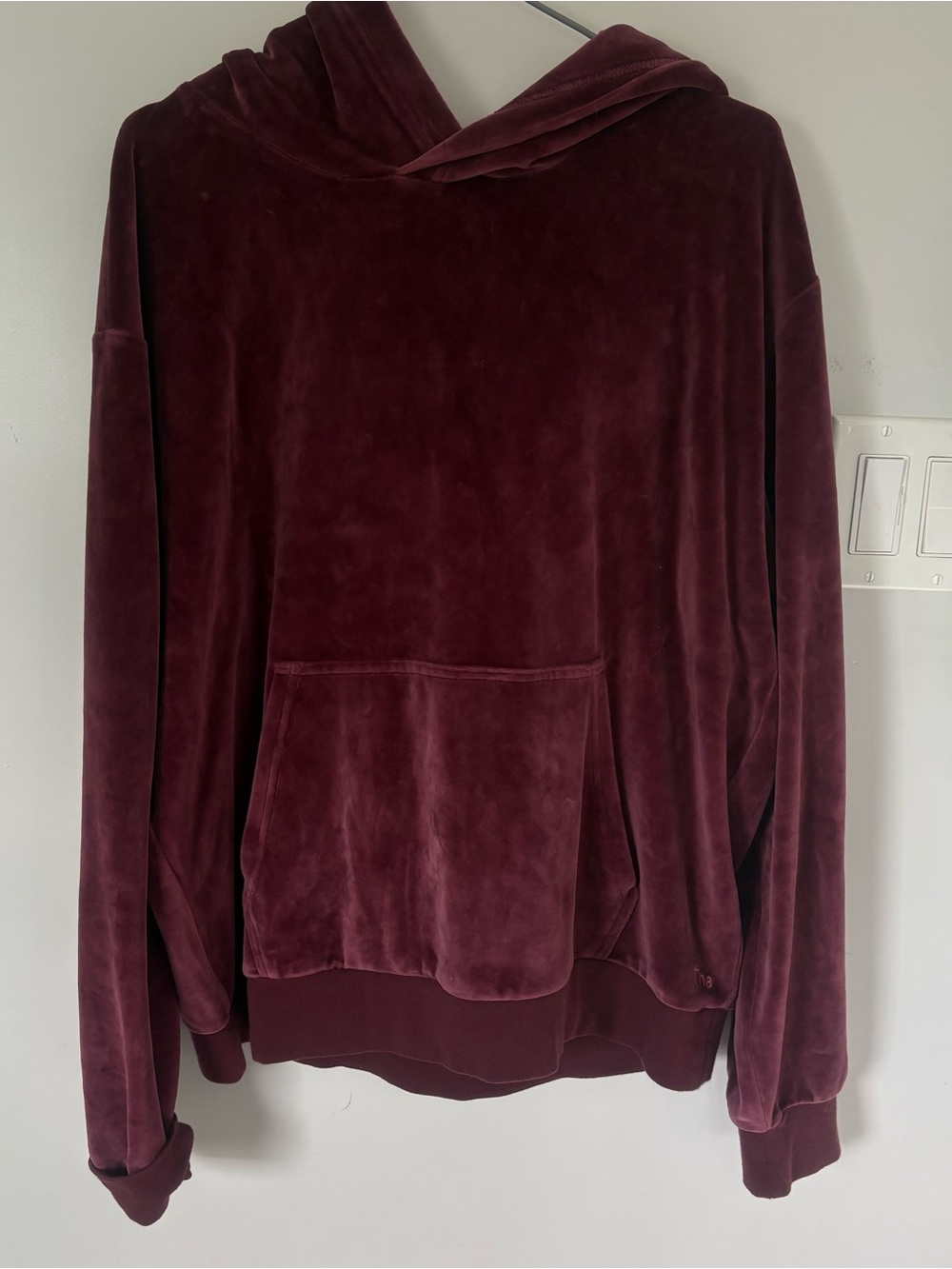 TNA by Aritzia Velour Pullover Hoodie — Size XL